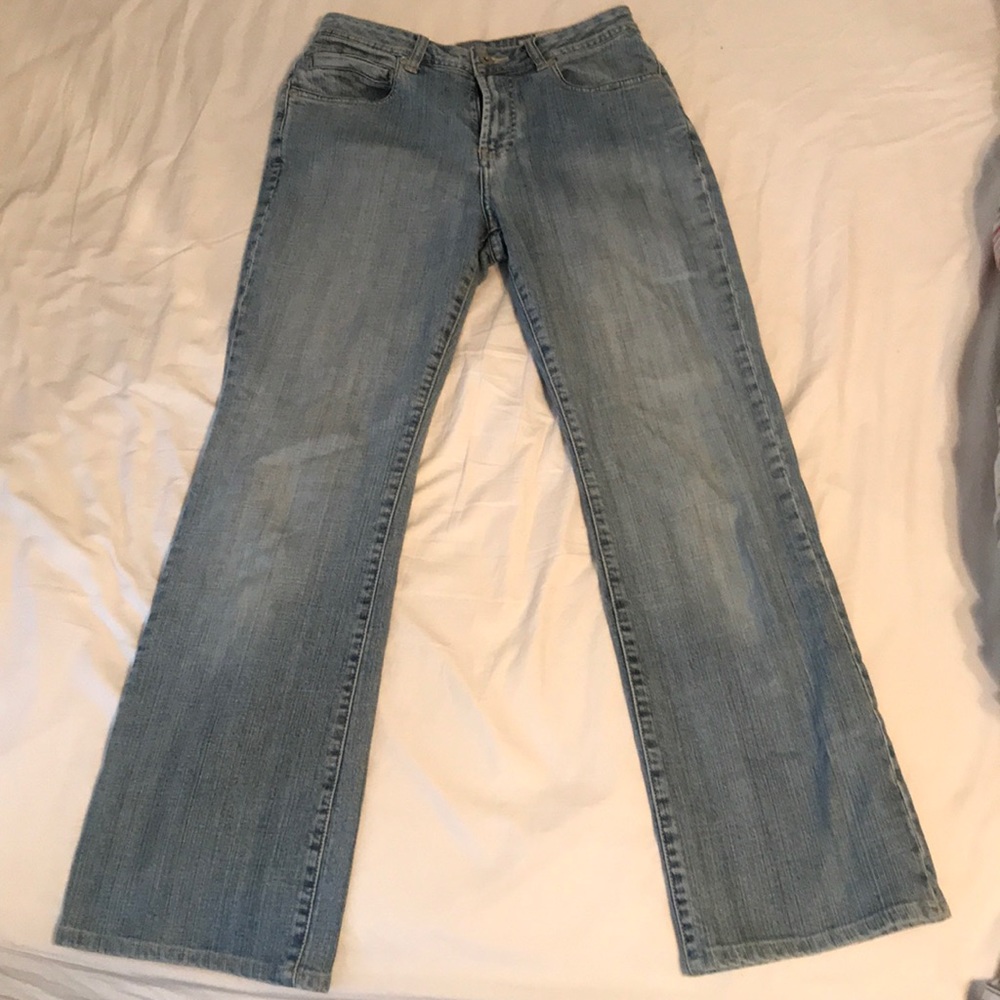 boot-leg jeans
